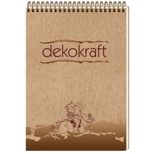 3E Grup - Keskin Color Dekokraft A5 Spiralli Bloknot Çizgili 100 Yp