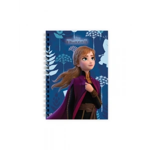 3E Grup - Keskin Color Frozen Iı A6 Karton Kapak Spiralli Not Defteri Çizgili 80 Yp 140400-92