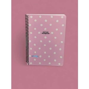 3E Grup - Keskin Color Puantiye A4 Pp Kapak Spiralli Defter Çizgili 80 Yp 321121-99