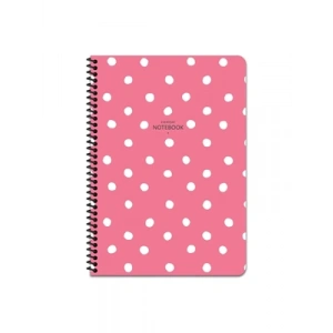 3E Grup - Keskin Color Puantiye A4 Pp Kapak Spiralli Defter Kareli 80 Yp 321122-99