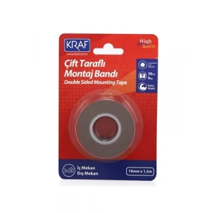 3E Grup - Kraf 19 Mmx1.5 Mt Çift Taraflı Köpük Bant 2520g