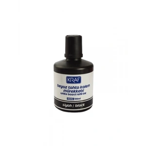 3E Grup - Kraf 450g 100 Ml Beyaz Tahta Kalemi Mürekkebi Siyah