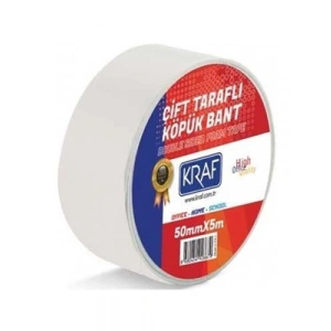 3E Grup - Kraf 50 Mmx5 Mt Çift Taraflı Köpük Bant 5050g