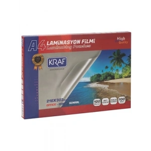 3E Grup - Kraf A4 100 Mic Laminasyon Filmi 100 Lü 2120