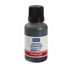 3E Grup - Kraf Istampa Mürekkebi 30 Cc Kırmızı 430g