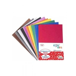 3E Grup - Kraf Kids A4 2 Mm Yapışkanlı Eva 10 Renk Kk20
