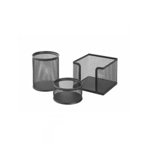 3E Grup - Kraf Metal Perforeli 3lü Masa Seti M.renkler 470g