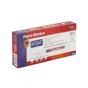 3E Grup - Kraf Paınt Marker Kalem Beyaz 810