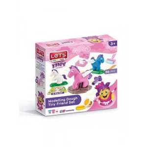 3E Grup - Lets 36 Parça Oyun Hamuru Minik Arkadaşım Seti L-8494