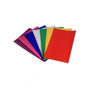 3E Grup - Lino 23x33 Simli Elişi Kağıdı 7 Renk 10lu 3814-p