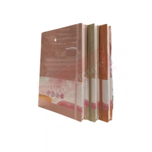 3E Grup - Lizy 17x24 Suni Deri Soft Model Klişeli Lastikli Defter Çizgili 168 Yp Sft190l