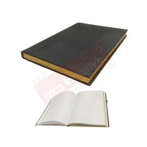 3E Grup - Lizy 20x28 Suni Deri Yaldız Kenarlı Şeref Defteri 195a