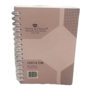 3E Grup - Lizy Collection 10x14 Karton Kapak Bloknot Kareli 80 Yp 255