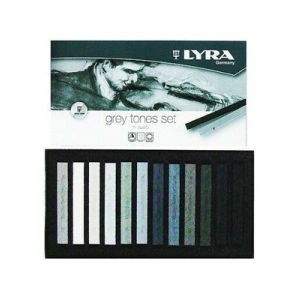 3E Grup - Lyra Polycrayons Soft Toz Pastel (gri Tonları) 12li 5641122