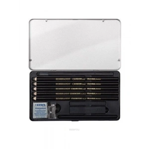 3E Grup - Lyra Rembrandt Charcoal Set (kömür Çizim Seti) Metal Kutu L2051112