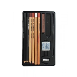 3E Grup - Lyra Rembrandt Sketching Set 11li Metal Kutu L2051110