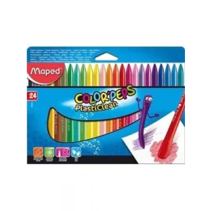 3E Grup - Maped Colorpeps Plastik Mum Boya 24 Renk 862013