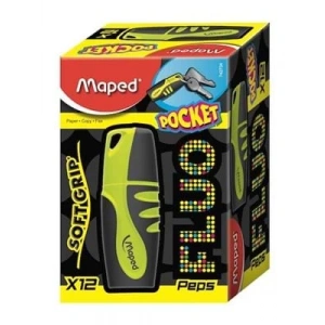 3E Grup - Maped Fluopeps Mini Fosforlu Kalem Sarı 742737-742734