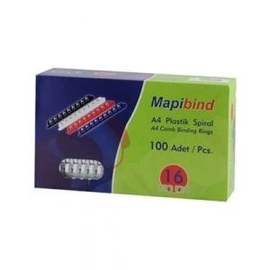 3E Grup - Mapi 16 Mm Plastik Spiral 100lü Beyaz 2011600