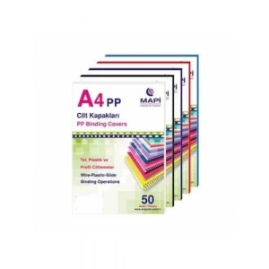 3E Grup - Mapi A4 450 Mic Cilt Kapağı Beyaz 204 25 00