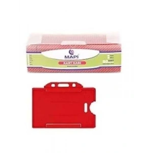 3E Grup - Mapikart Yaka Kartı Kabı Yat.910 12 03 50 Kırmızı 50li