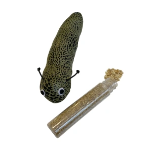 3E Grup - Markapet Kedi Oyuncağı Kedi Otlu Benekli Tırtıl 4-17 cm Yeşil