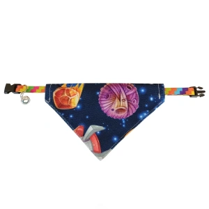 3E Grup - Markapet Uzay Desenli Fular Kedi Ve Köpek Tasması 25-30 cm