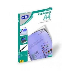 3E Grup - Mas A4 160mic Cilt Kapağı Buzlu Mat 100 Lü 7740