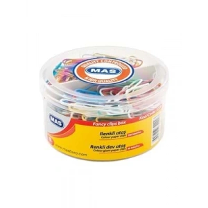 3E Grup - Mas Ataş Renkli+ Renkli Dev Ataş Silindir Kutu (280+80 Adet) 3220