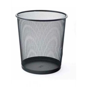 3E Grup - Mas Çöp Kovası Metal Tam Delikli 10 Lt Siyah 854
