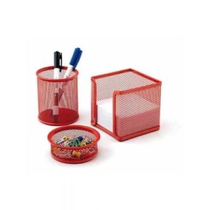 3E Grup - Mas Metal Perfore 3 Lü Set Kırmızı 505