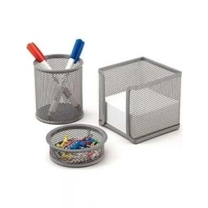 3E Grup - Mas Metal Perfore 3 Lü Set Silver 505