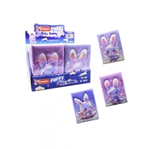 3E Grup - Mikro 13x18 Puffy Not Defteri 96 Yp Cute Bunny Pf-130
