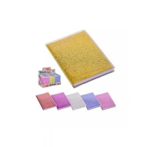 3E Grup - Mikro 9.5x13.5 Cm 64 Yaprak Çizgili Karton Kapak Asetat Koruyuculu Not Defteri Nt-218