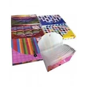 3E Grup - Mikro A4 13 Bölmeli Lastikli Körüklü Dosya Pastel Renkler Md-13p