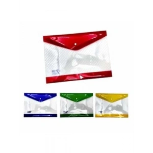 3E Grup - Mikro A4 Laminasyonlu Renkli Şeffaf Çıtçıtlı Dosya Md-01