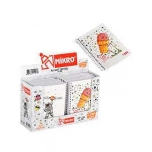 3E Grup - Mikro A6 60 Yaprak Çizgili Karton Kapak Not Defteri Nt-225