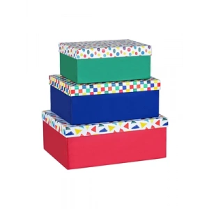 3E Grup - Mikro Color Geo Dikdörtgen Hediye Kutusu No:2 Mbx-4161