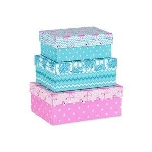 3E Grup - Mikro Flamingo Dikdörtgen Hediye Kutusu No:2 Mbx-4225