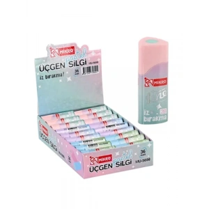3E Grup - Mikro Pastel Üçgen Silgi Mu-5698