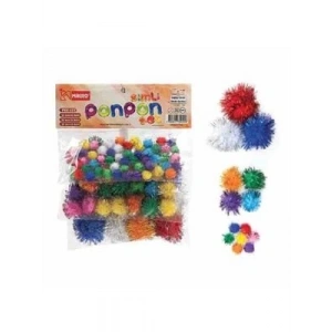 3E Grup - Mikro Simli Ponpon 3lü Pgc-123