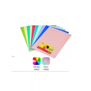 3E Grup - Mileo A4 80 Gr 10 Renk Fotokopi Kağıdı 50 Li Pastel-neon Renkler 1717