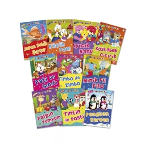 3E Grup - Mini Masallar 3 - 10 Kitap - Timaş Yayınları