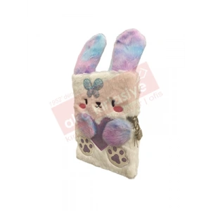 3E Grup - Misyon 15x21 Peluş Kilitli Hatıra Defteri Patili Msy-5646