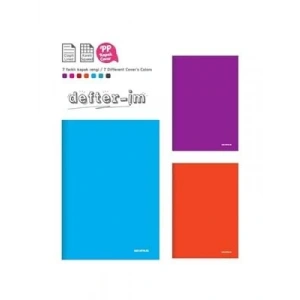 3E Grup - Mopak A4 Pp Düz Kapak Dikişli Defter Kareli 100 Yp 40060020160