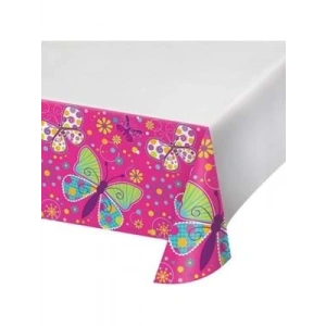 3E Grup - Nedi 108x180 Cm Masa Örtüsü Kelebek Partisi Tmo-1051