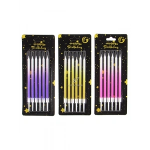 3E Grup - Nedi 11 Cm İnce Mum 6lı Üç Renk Tyb-2