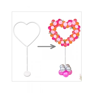 3E Grup - Nedi 165x65 Cm Balon Standı Ayaklı Kalp Modeli 593