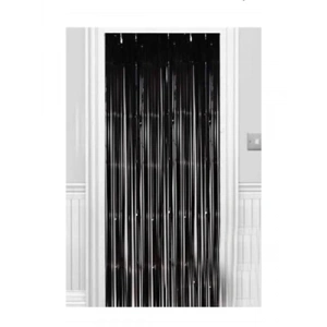 3E Grup - Nedi 1mtx2mt Funko Saçak Kapı Süsü Siyah 1020bl