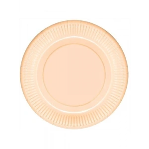 3E Grup - Nedi 22 Cm Karton Tabak 8 Li Düz Makaron Somon 84521